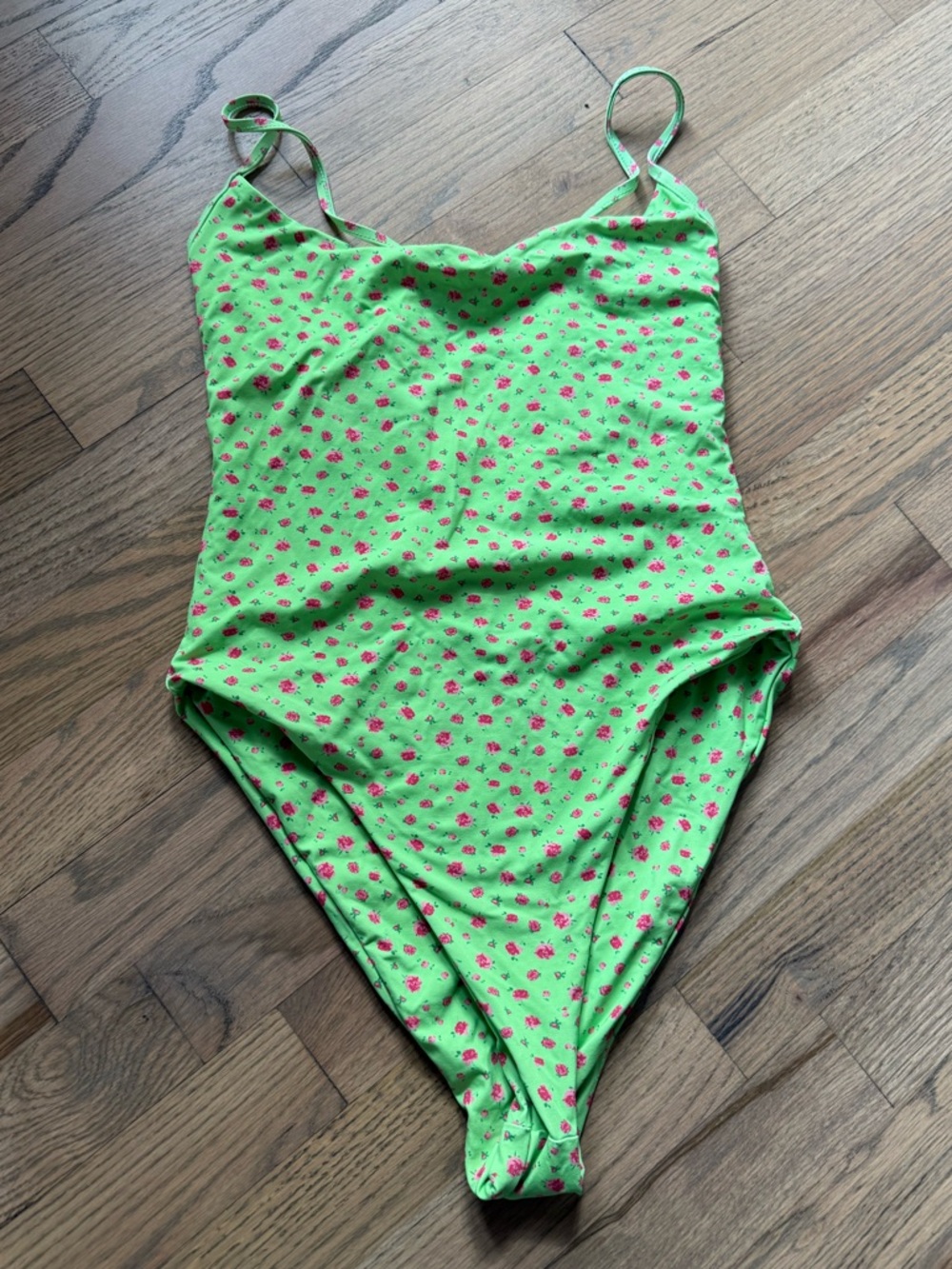 NEW Green Floral One-Piece Swimsuit